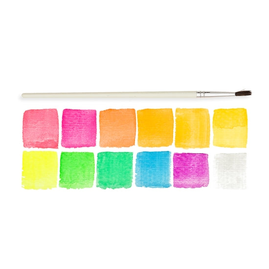 Chroma Blends Neon Watercolor Paint - 13 PC Set - Where The Sidewalk Ends Toy Shop