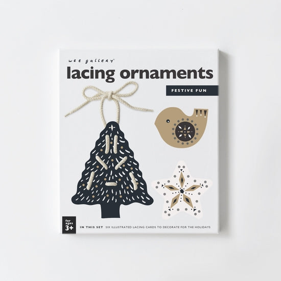 Festive Fun Lacing Ornaments - Where The Sidewalk Ends Toy Shop