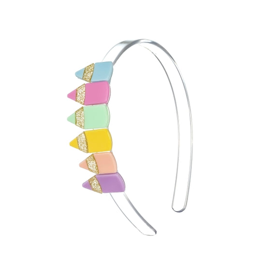 Color Pencils Pastel Colors Headband - Where The Sidewalk Ends Toy Shop