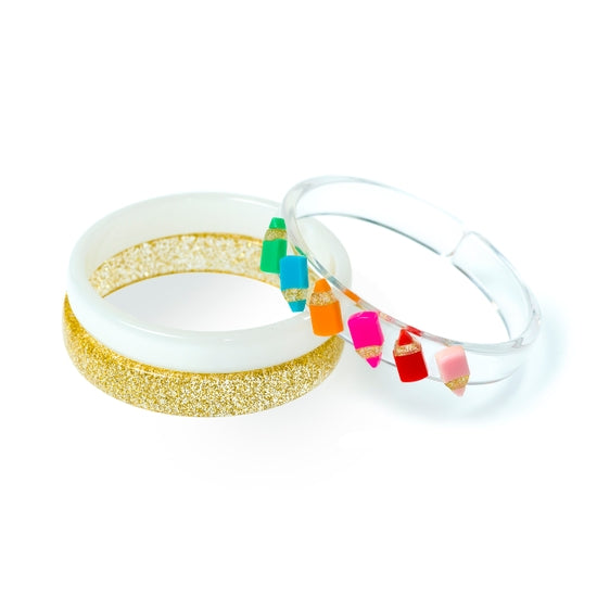 Color Pencil Bangle Set (Set of 3) - Where The Sidewalk Ends Toy Shop