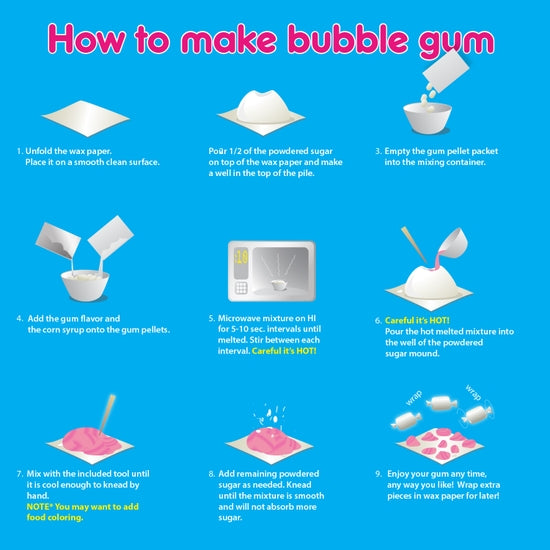 DIY Bubble Gum Kit - Where The Sidewalk Ends Toy Shop