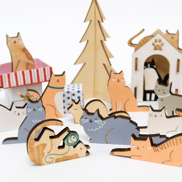 Cat Advent Calendar Suitcase - Where The Sidewalk Ends Toy Shop