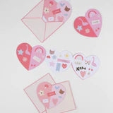 Heart Concertina Valentine Cards & Stickers - Where The Sidewalk Ends Toy Shop