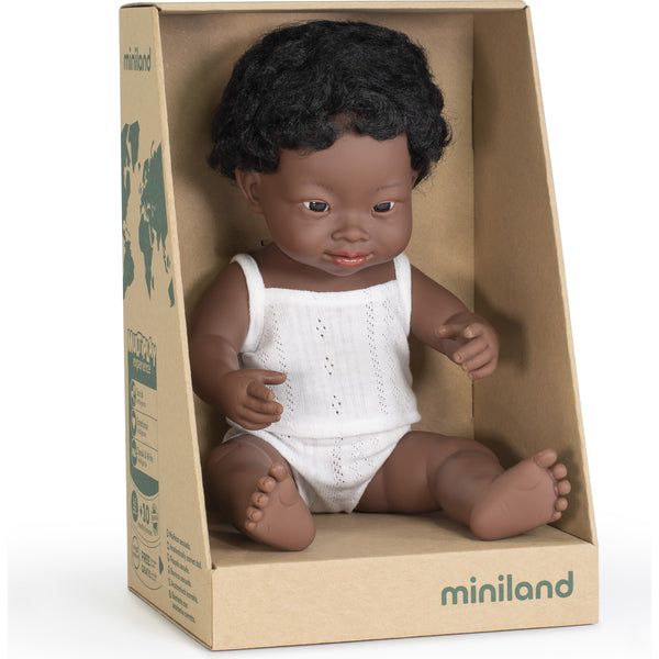 Drew Doll- Boy with Down Syndrome - Where The Sidewalk Ends Toy Shop