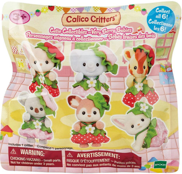 Calico Critters Cutie Collectibles -Very Berry Babies Series by Epoch Everlasting Play - Where The Sidewalk Ends Toy Shop