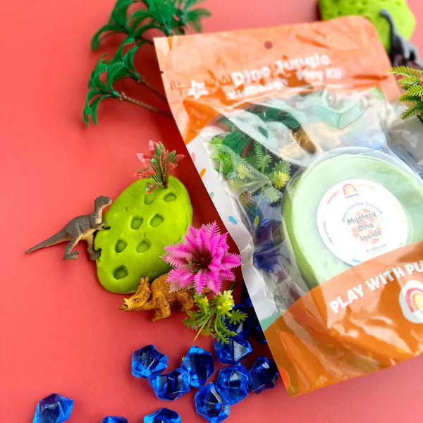 Dino Jungle (Watermelon) Kiddough Play Kit - Where The Sidewalk Ends Toy Shop