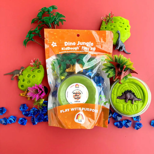 Dino Jungle (Watermelon) Kiddough Play Kit - Where The Sidewalk Ends Toy Shop