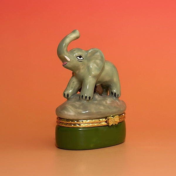 Elephant Hand Painted Trinket Box - Where The Sidewalk Ends Toy Shop