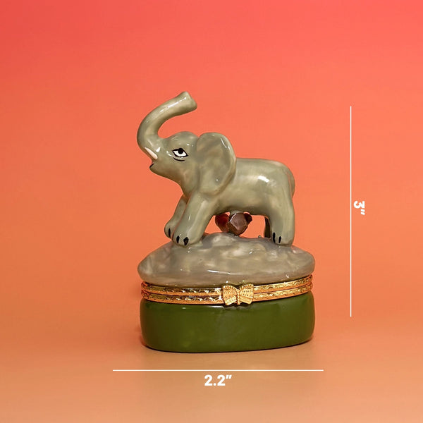 Elephant Hand Painted Trinket Box - Where The Sidewalk Ends Toy Shop