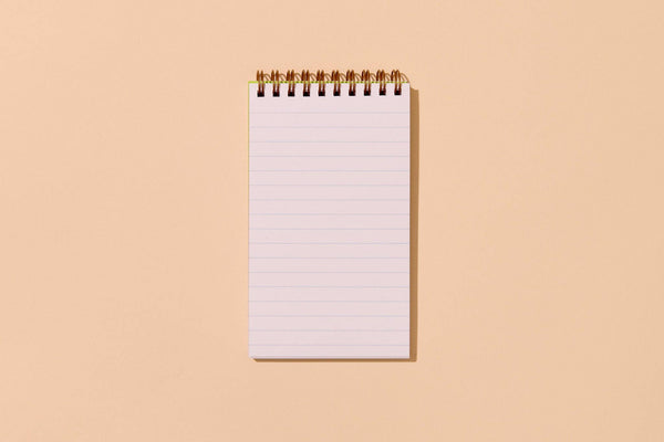 Letterpress Small Spiral Notebook—Red Hearts (Cute, Love)