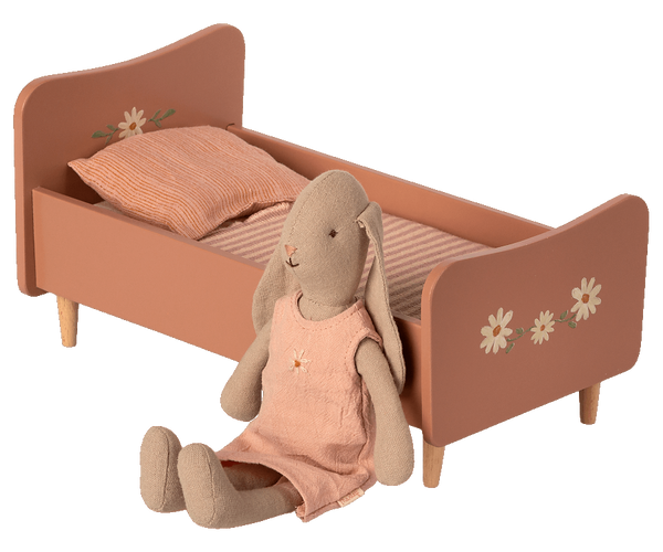 Wooden bed, Mini - Rose - Where The Sidewalk Ends Toy Shop