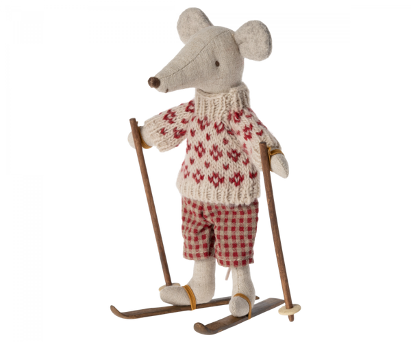 Ski and ski poles, Mum & Dad mouse - Where The Sidewalk Ends Toy Shop