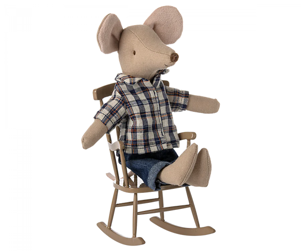 Rocking chair, Mouse - Light brown - Where The Sidewalk Ends Toy Shop