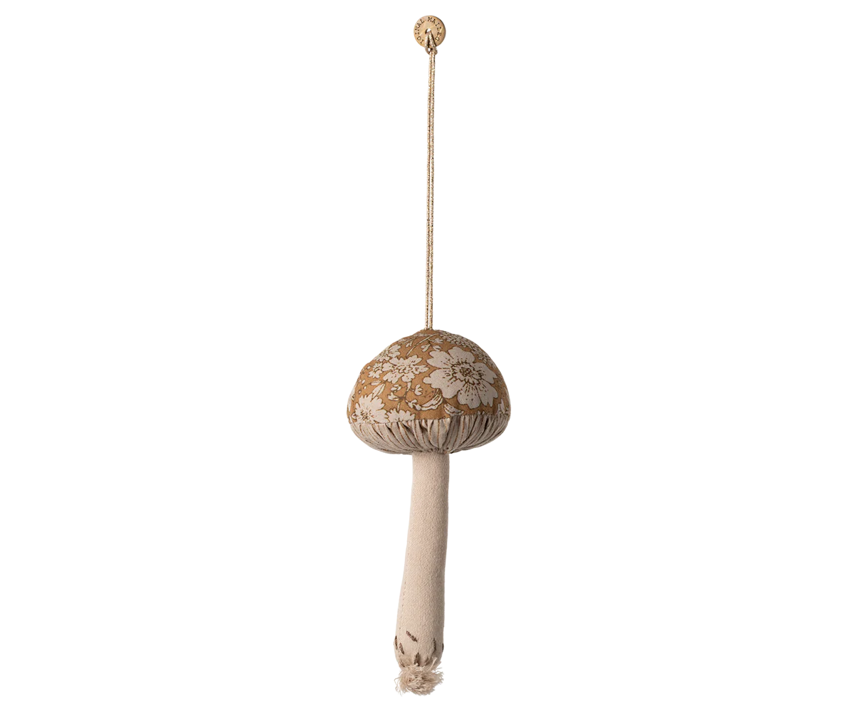 Mushroom ornament, Blossom - Ocher