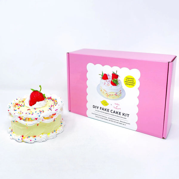 Strawberry Sprinkle Fake Cake Craft Kit - Where The Sidewalk Ends Toy Shop