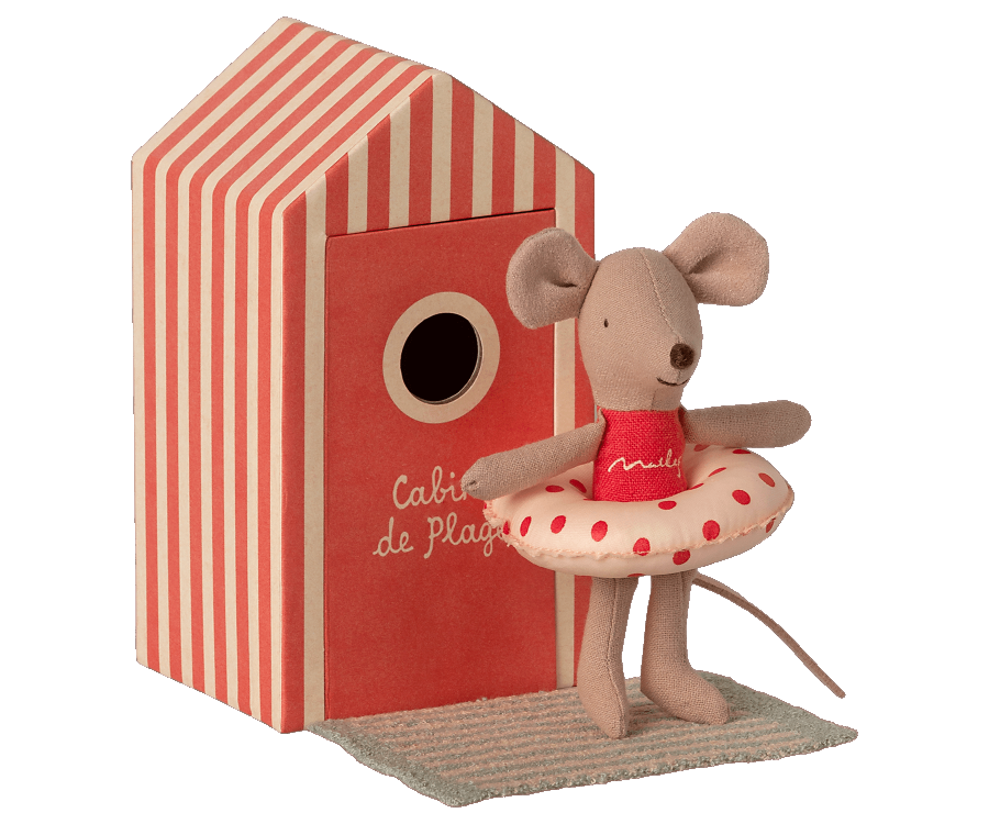 Beach mice, Little Sister in Cabin de Plage - Where The Sidewalk Ends Toy Shop