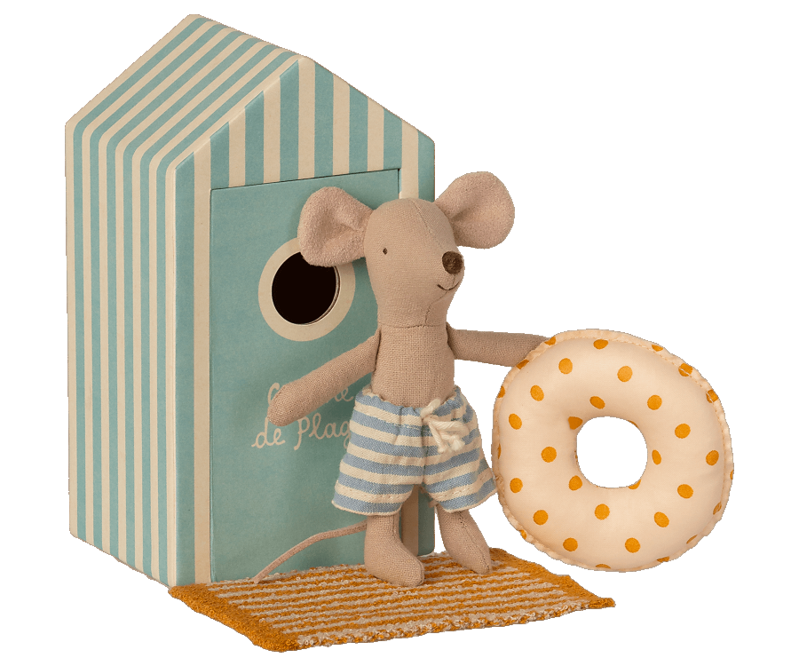 Beach Mice, Little Brother in Cabin de Plage - Where The Sidewalk Ends Toy Shop
