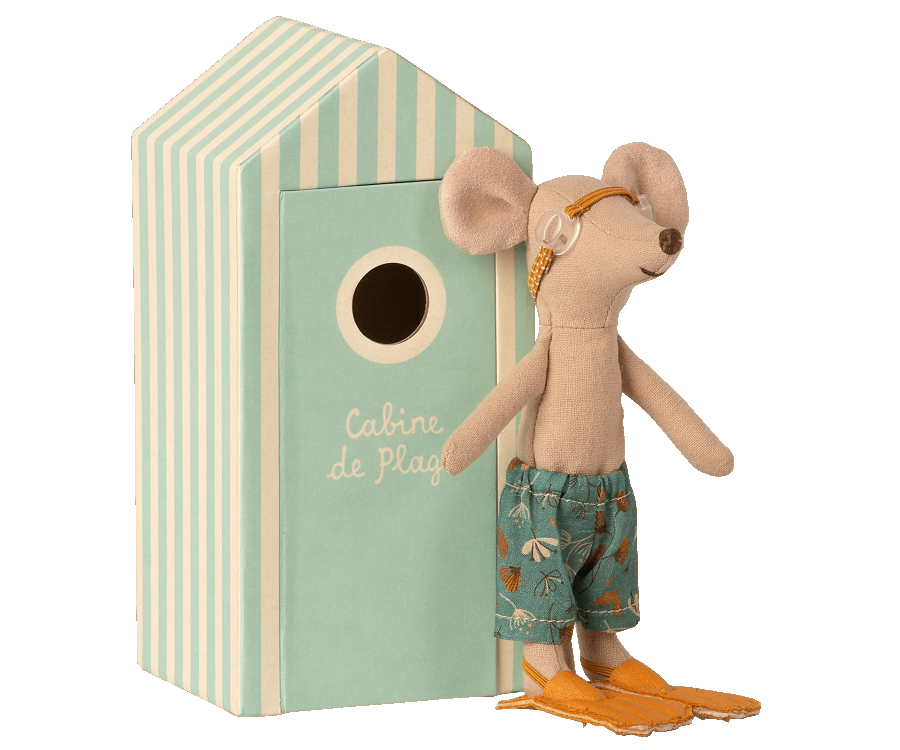Beach Mice, Big Brother in Cabin de Plage - Where The Sidewalk Ends Toy Shop