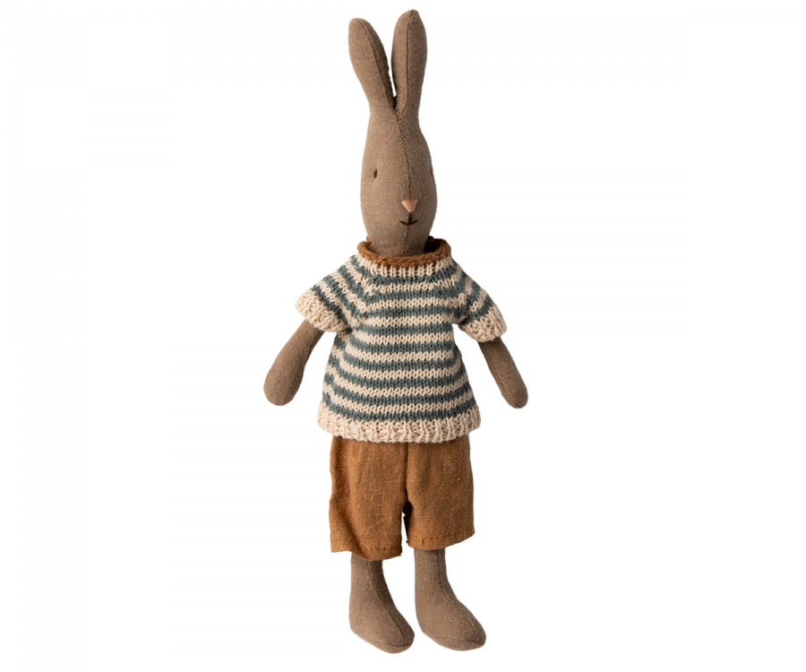 Rabbit size 1, Brown - Shirt and shorts - Where The Sidewalk Ends Toy Shop