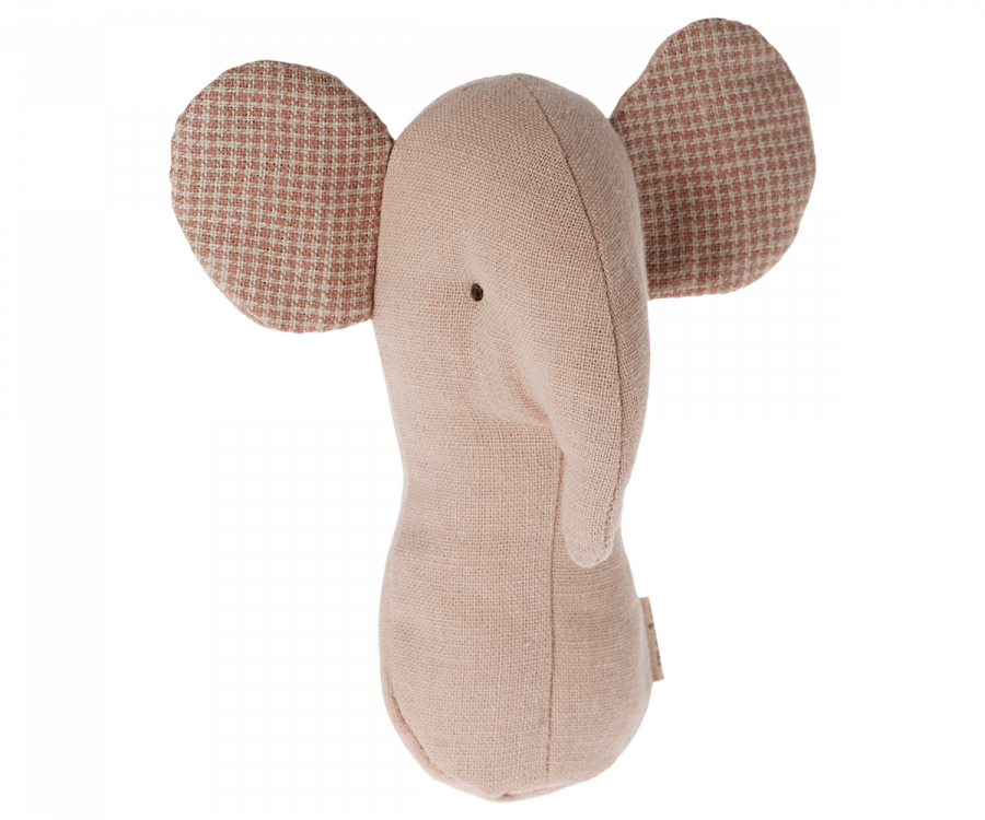 Lullaby friends, Elephant rattle - Rose - Where The Sidewalk Ends Toy Shop