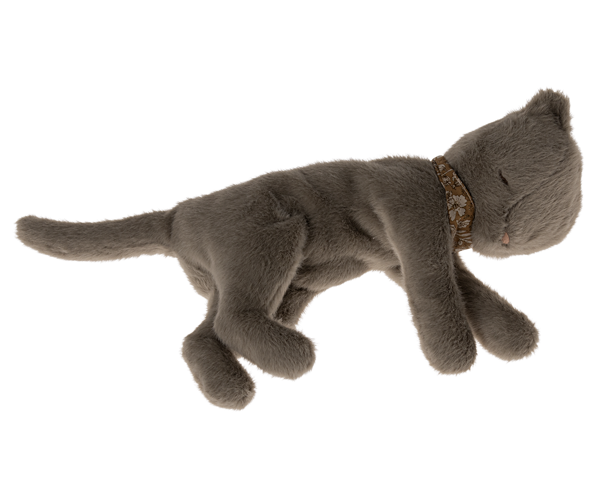 Plush Kitten, Medium - Earth Grey - Where The Sidewalk Ends Toy Shop