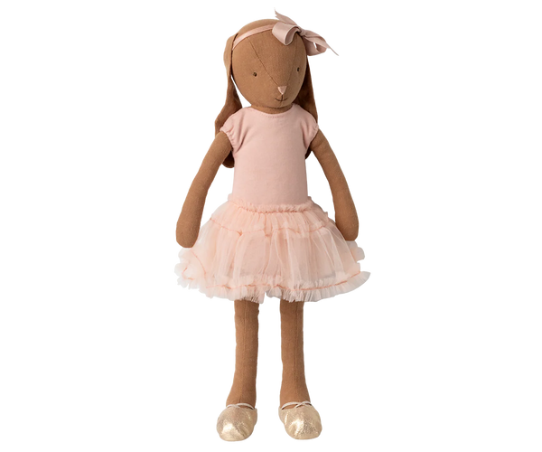 Bunny, Size 3 - Chocolate brown - Ballet suit and skirt rose - Where The Sidewalk Ends Toy Shop
