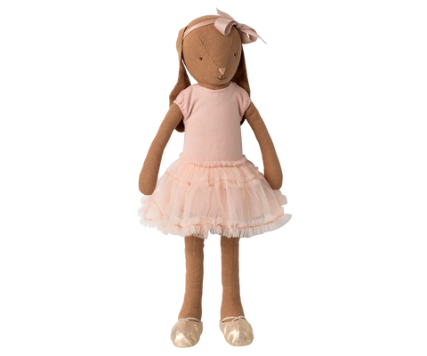 Bunny, Size 3 - Chocolate brown - Ballet suit and skirt rose - Where The Sidewalk Ends Toy Shop