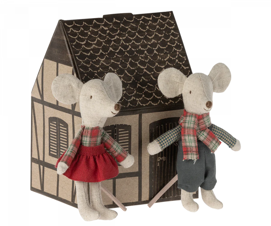 Winter Mice Twins, Little Brother and Sister - Where The Sidewalk Ends Toy Shop