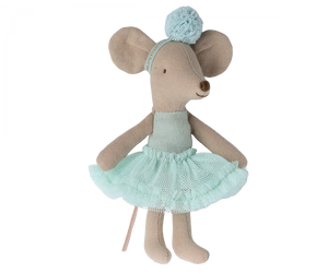 Ballerina mouse, Little sister - Light mint - Where The Sidewalk Ends Toy Shop