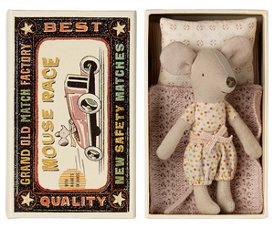 Little sister mouse in matchbox - Where The Sidewalk Ends Toy Shop