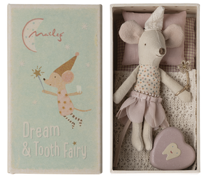 Tooth Fairy Mouse, LIttle Sister in Match Box New - Where The Sidewalk Ends Toy Shop