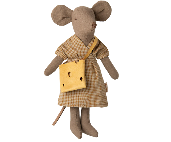 Mum mouse - Light brown - Where The Sidewalk Ends Toy Shop