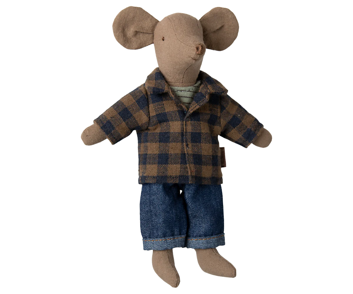 Dad Mouse - Light brown - Where The Sidewalk Ends Toy Shop