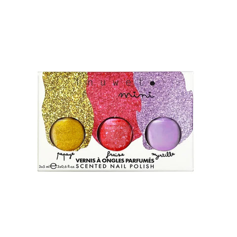 Inuwet  Rainbow Nail Polish Trio Set