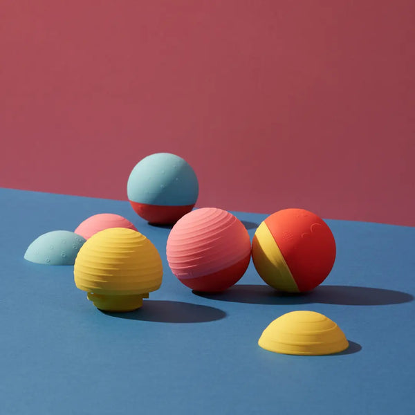 B Is For Ball® - 2-Ball Set in “Honk Honk” Bus Toy Box - Where The Sidewalk Ends Toy Shop