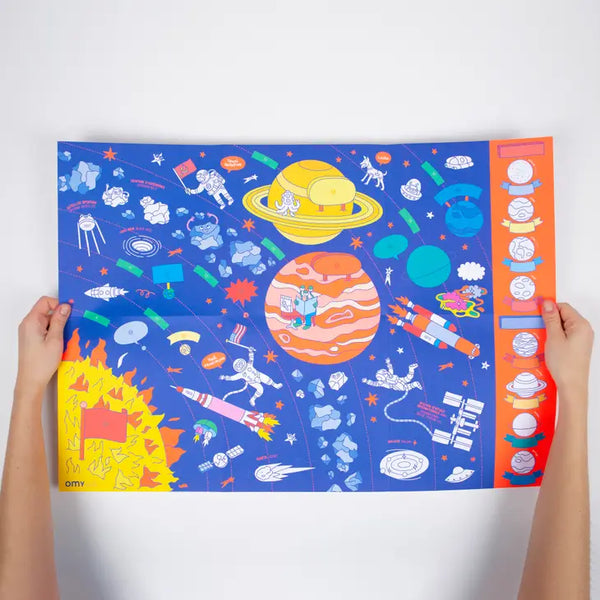Solar System Poster OMY School - Where The Sidewalk Ends Toy Shop
