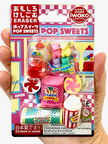 Iwako Candy Sweets Erasers Card - Where The Sidewalk Ends Toy Shop
