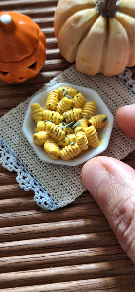Pasta in Pumpkin Sauce, 1:6 scale - Where The Sidewalk Ends Toy Shop