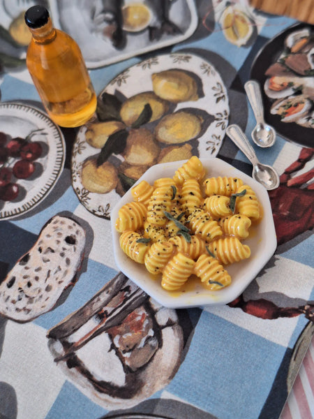 Pasta in Pumpkin Sauce, 1:6 scale - Where The Sidewalk Ends Toy Shop