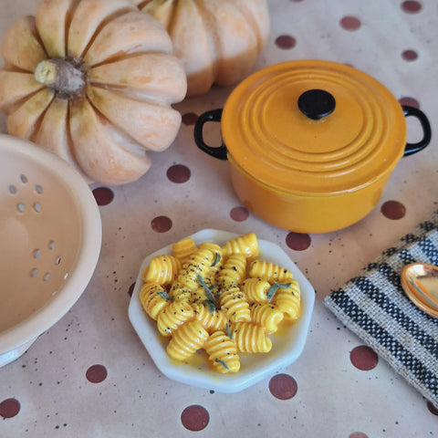 Pasta in Pumpkin Sauce, 1:6 scale - Where The Sidewalk Ends Toy Shop