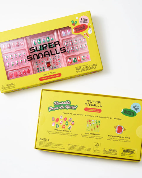 Festive Cheer Press On Nail Kit - Where The Sidewalk Ends Toy Shop