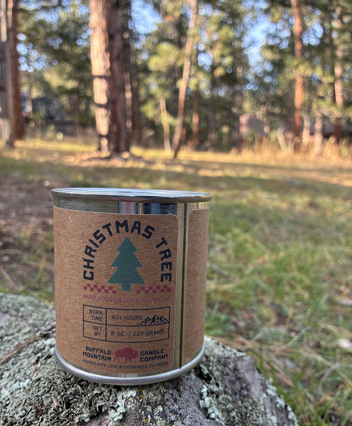 Decorate Your Own Kraft Paper Holiday Christmas Tree Candle