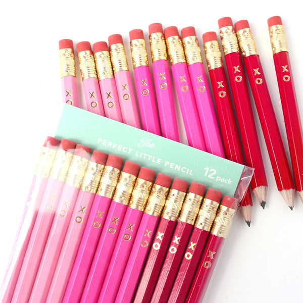 Mini Pencils - Hugs and Kisses - Where The Sidewalk Ends Toy Shop