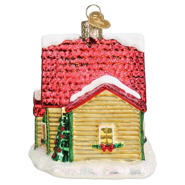 Christmas Cottage Ornament - Where The Sidewalk Ends Toy Shop