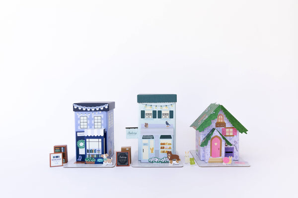 Tiny House- Tiny Fairy House, Tiny Bookshop, Tiny Bakery - Where The Sidewalk Ends Toy Shop