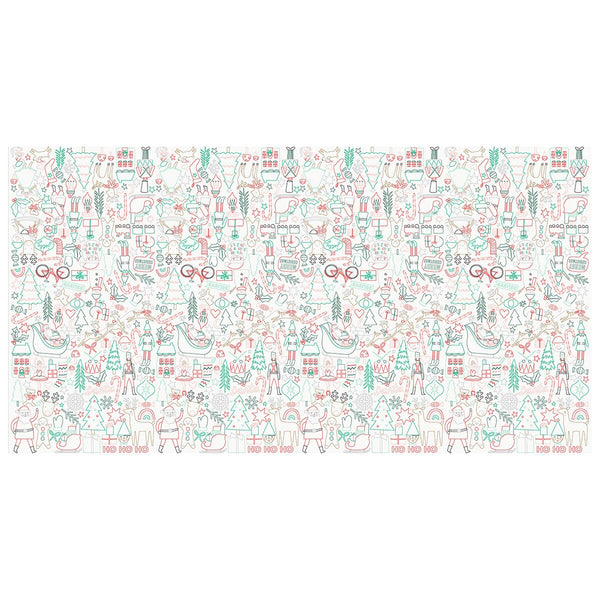 Christmas Colour In Activity Tablecloth - Where The Sidewalk Ends Toy Shop