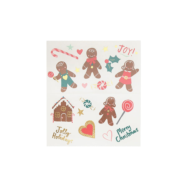 Gingerbread Temporary Tattoos - Where The Sidewalk Ends Toy Shop