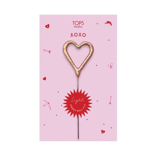 Sparkler Card Xo Gold and Rose Gold 4" - Where The Sidewalk Ends Toy Shop