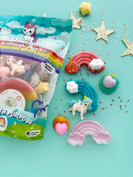 Unicorn Rainbow (Rainbow Sherbet) Kiddough Play Kit