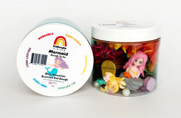 Mermaid (Blue Hawaiian) Dough-To-Go - Where The Sidewalk Ends Toy Shop